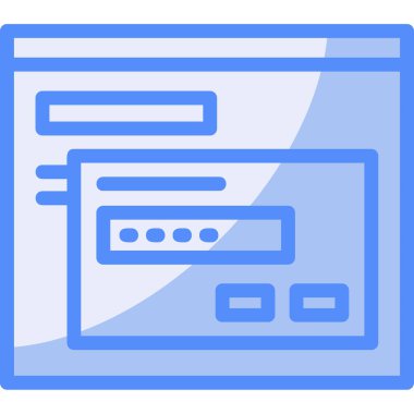 Web tarayıcısı. Web simgesi basit illüstrasyon