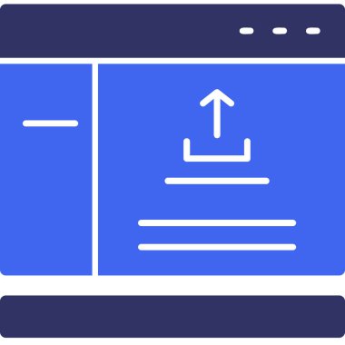 Tarayıcı bilgisayar simgesi ana hat biçiminde