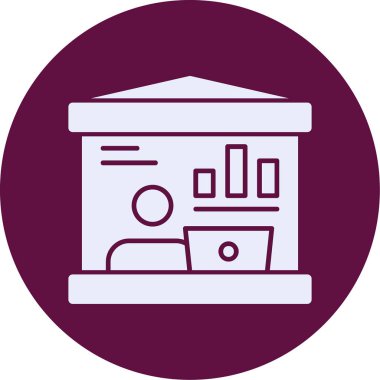 Modern yapı simgesinin vektör illüstrasyonu