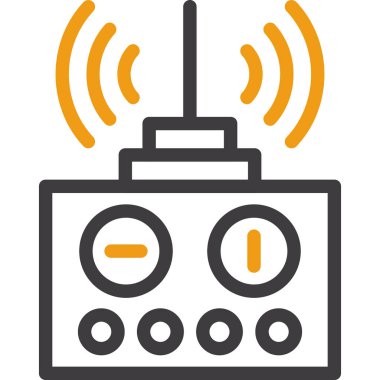 Kablosuz ağ simgesi. Web için wifi vektör simgelerinin özet çizimi