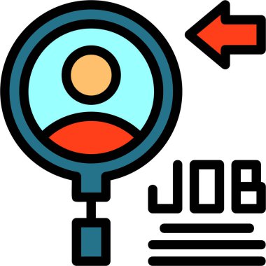 İş arama simgesi, vektör çizim