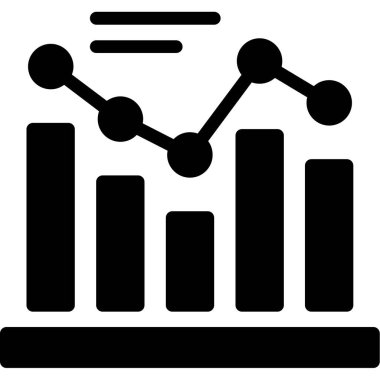 iş grafiği ikon vektör illüstrasyonu