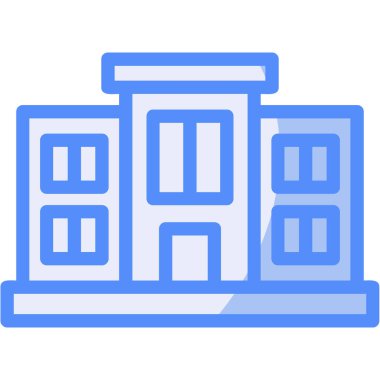 Ev. Web simgesi basit illüstrasyon