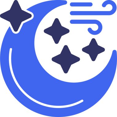 Ay. Web simgesi basit illüstrasyon