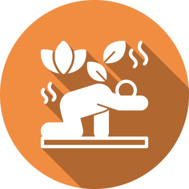 Moda biçimi izole edilmiş arka planda bahçe simgesi