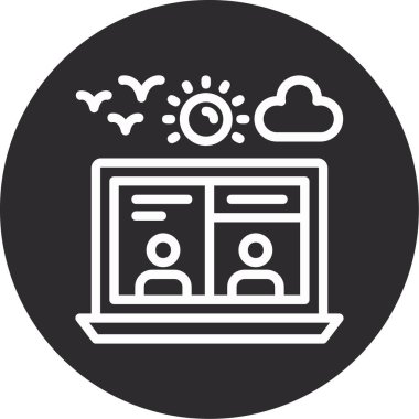 tarayıcı pencere vektör simgesi