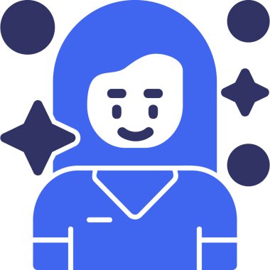 Astronot simgesi, vektör illüstrasyonu