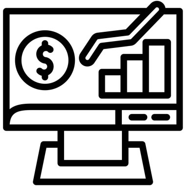 ticari grafik vektör simgesi