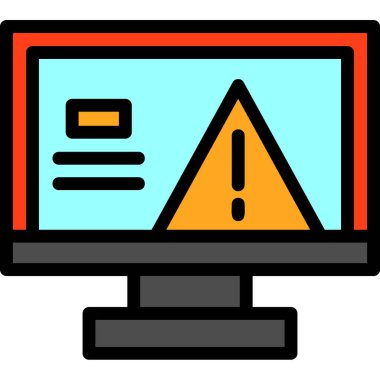 Hata. Web simgesi basit illüstrasyon