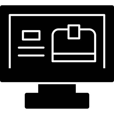 bilgisayar ekranı simgesi vektörü