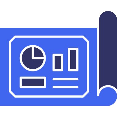 Beyaz arka planda izole edilmiş modayı takip eden iş grafiği simgesi, vektör illüstrasyonu. Dizaynınız, vektör illüstrasyonunuz