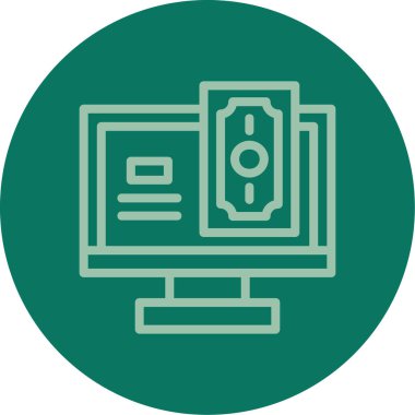 vektör lcd simgesi illüstrasyonu