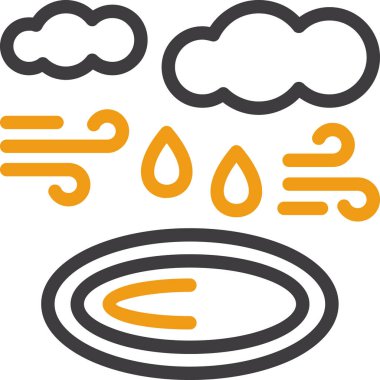 Bulut. Web simgesi basit illüstrasyon