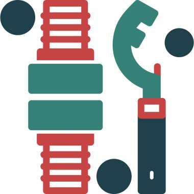 Bir matkap simgesinin vektör illüstrasyonu