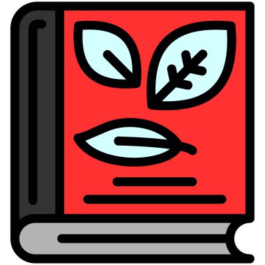 kitap simgesi, basit vektör illüstrasyon tasarımı