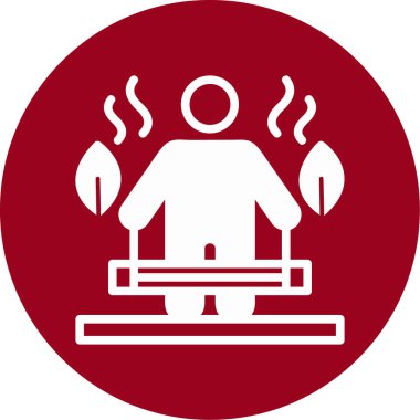 Ağırlık simgesi olan bir adam