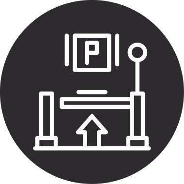 Bir robot simgesinin vektör illüstrasyonu