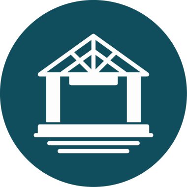 Benzersiz ev vektör simgesi