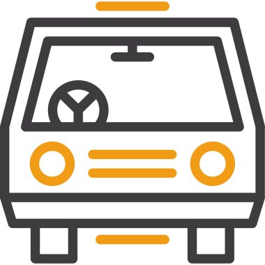 - Araba. Web simgesi basit illüstrasyon