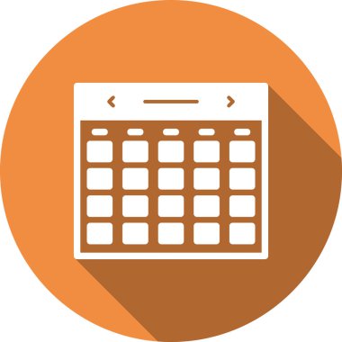 Takvim Düz Vektör Simgesi