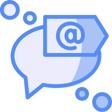 ileti ikonu vektör illüstrasyonu