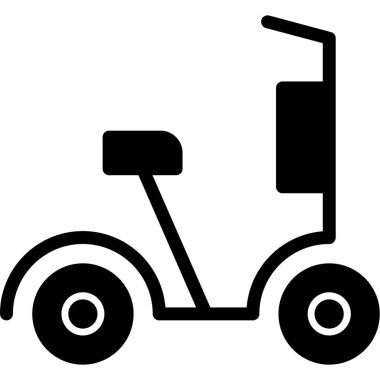 basit stil izole vektör illüstrasyonunda kamyon simgesi