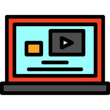 bilgisayar ekranı vektör simgesi