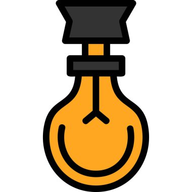 Ampul. Web simgesi basit illüstrasyon