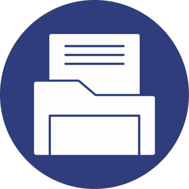 Belge simgesinin vektör illüstrasyonu