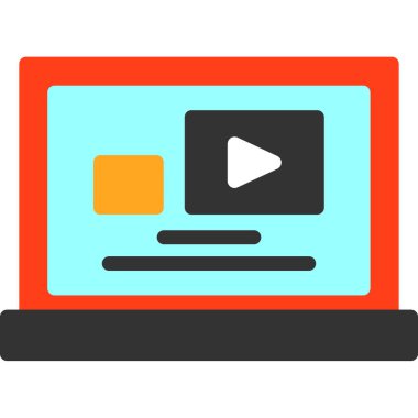 video simgesi. web vektörü