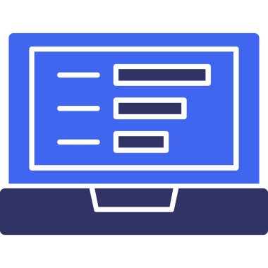 web simgesi, dizüstü bilgisayar vektör illüstrasyon