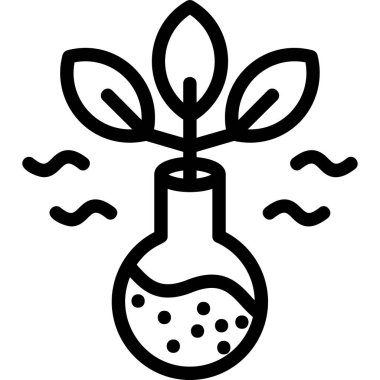 Çiçek. Web simgesi basit illüstrasyon