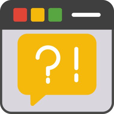 Soru işareti vektör illüstrasyonu