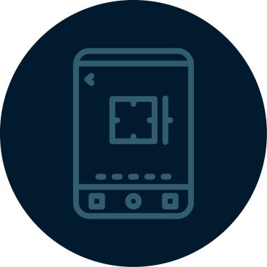 akıllı telefon simgesi vektör illüstrasyonu