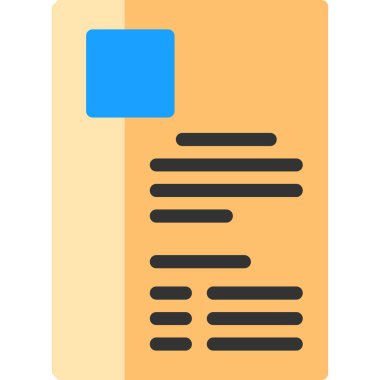 belge simgesi. Basit resimleme