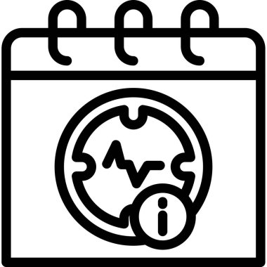 Takvim simgesi, vektör tasarımı