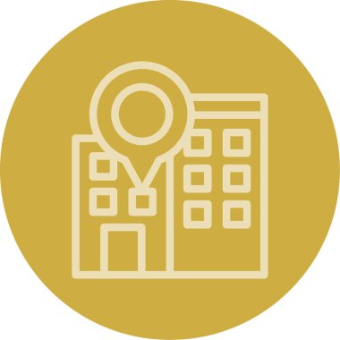 Konum simgesinin vektör illüstrasyonu