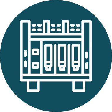 Sunucu. Web simgesi basit tasarım