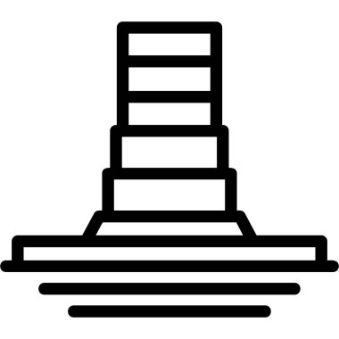 kule ikon vektör illüstrasyonu