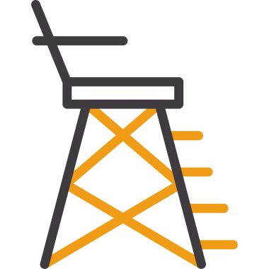 Yapı vinci, illüstrasyon, beyaz arkaplandaki vektör.