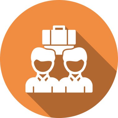 Bir grup insanın vektör çizimi