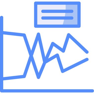 ticari analitik grafik simgesi düz biçimli