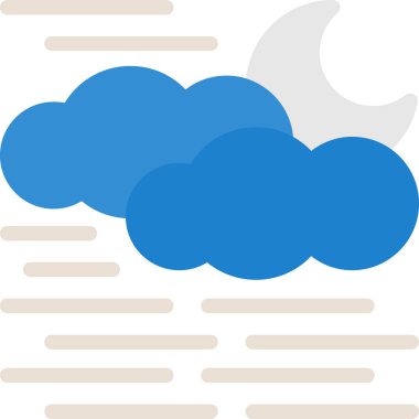 Bulut simgesi vektör illüstrasyonu