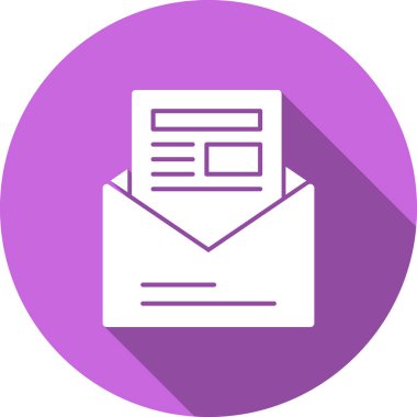 zarf simgesi vektör illüstrasyonu