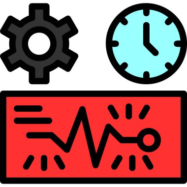 tıbbi zaman vektör simgesi