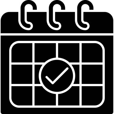 Takvim simgesi, vektör illüstrasyon tasarımı