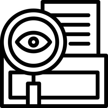 Veri analiz simgesi, vektör illüstrasyonu