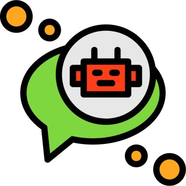 robot ikon vektör illüstrasyonu