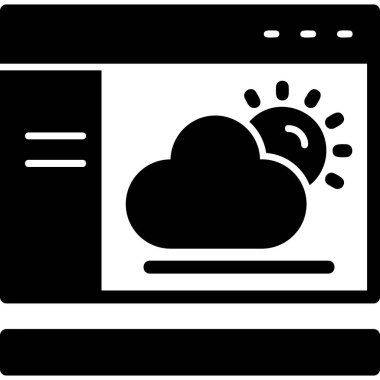 Bulut hesaplama. Web simgesi