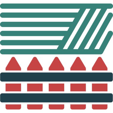 Fransa bayrağı, simge, vektör illüstrasyonu